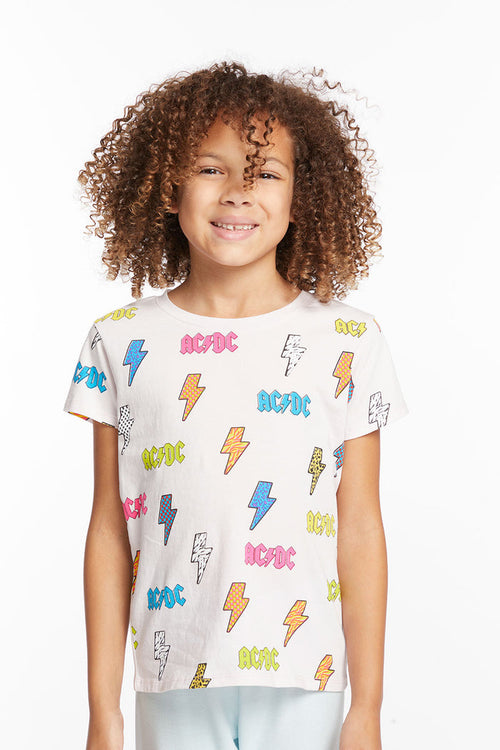 AC/DC All Over Logos Girls Tee GIRLS chaserbrand