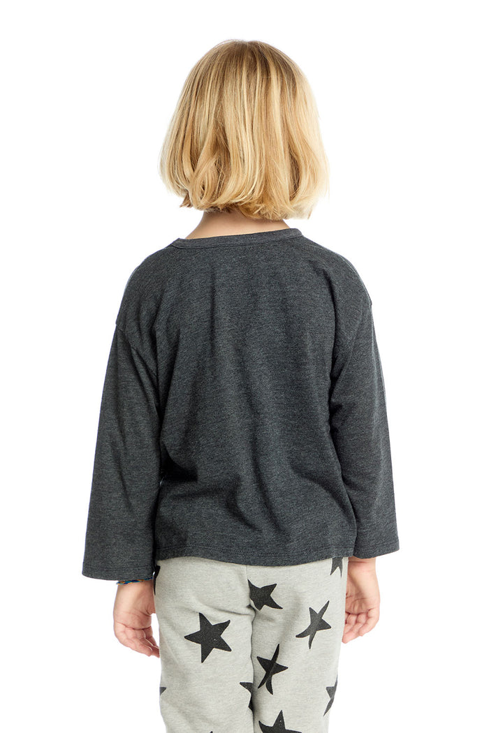 AC/DC Leopard Gradient Logo Long Sleeve Girls chaserbrand