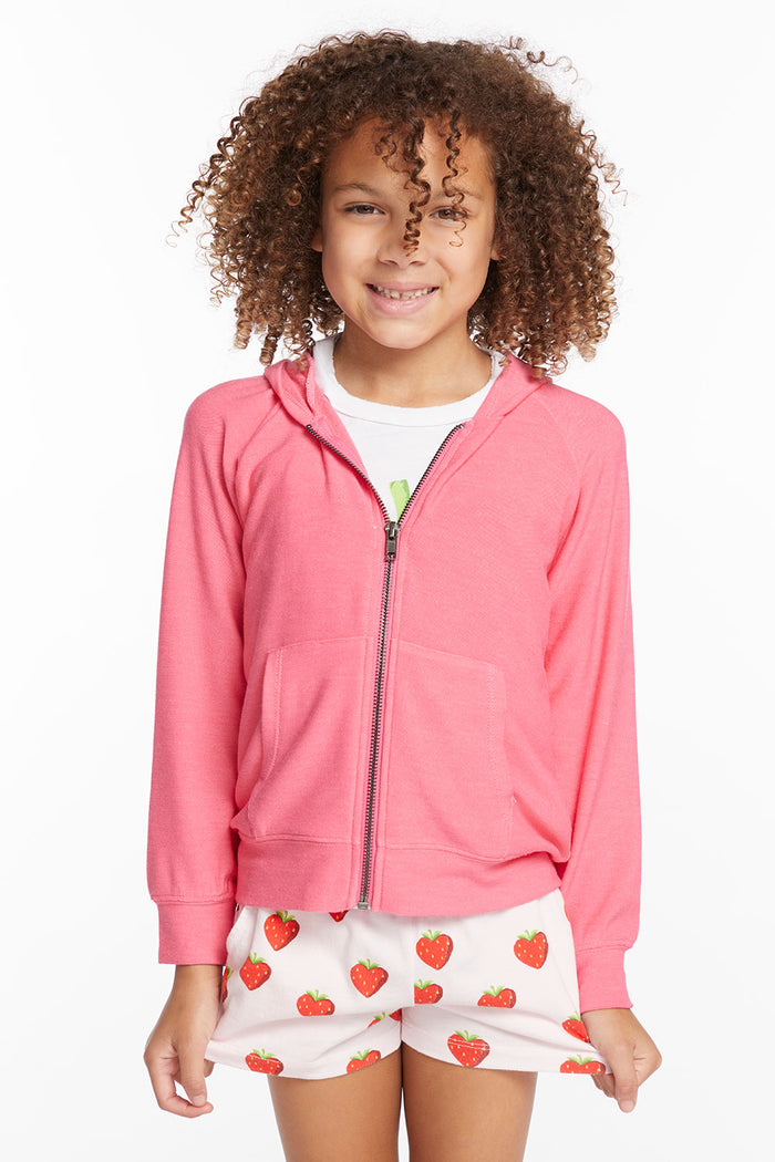 Alana Orchid Girls Zip Up Hoodie GIRLS chaserbrand