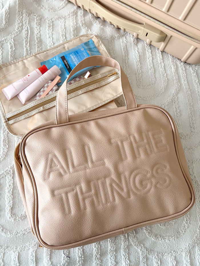All The Things - Leather Hanging Bag: Black Leather