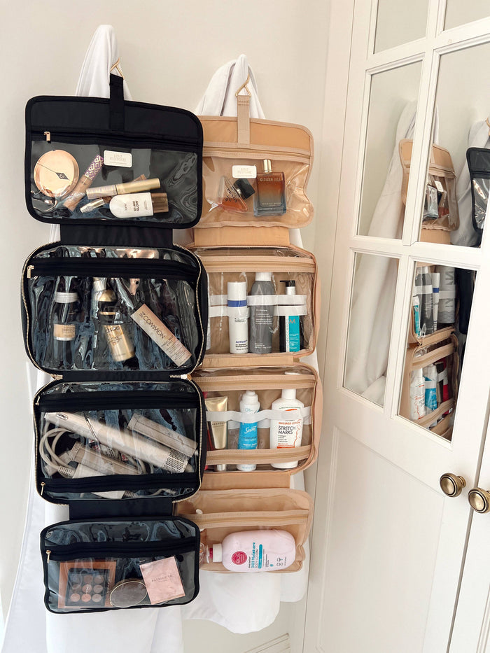 All The Things - Leather Hanging Bag: Black Leather