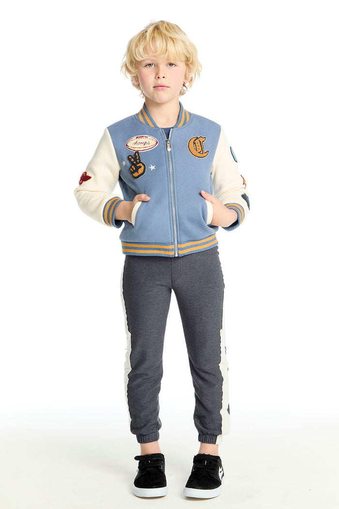 Allan Steel Blue & Stonewash Bomber Boys chaserbrand