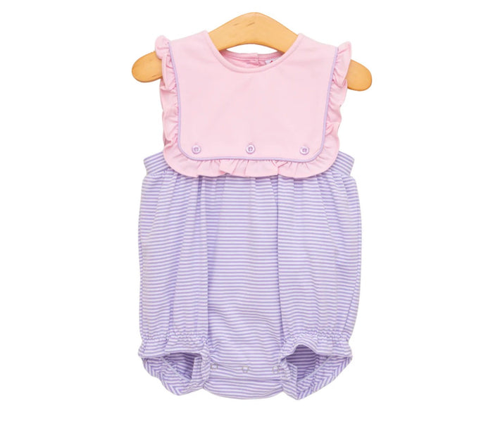 Amelia Bubble- Pink and Lavender Stripe jellybean