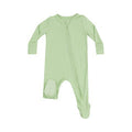 Angel dear 2 Way Zipper Footie - Solid Foam Green