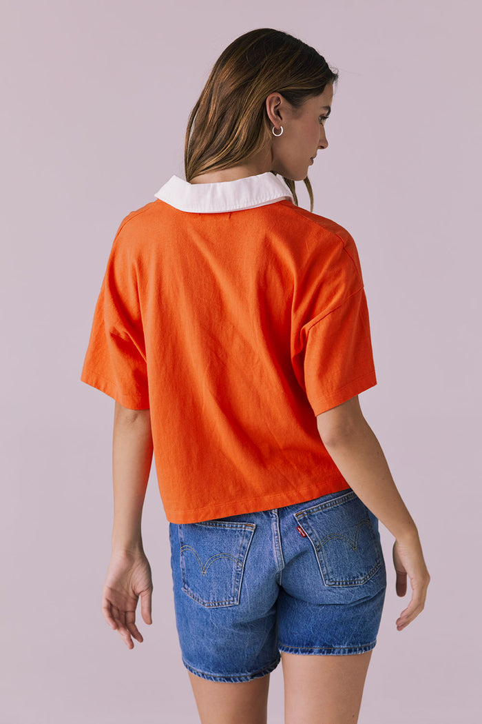 Back view of the Chaser Antoni Neon Flare Tee highlighting the clean finish and bold neon tone