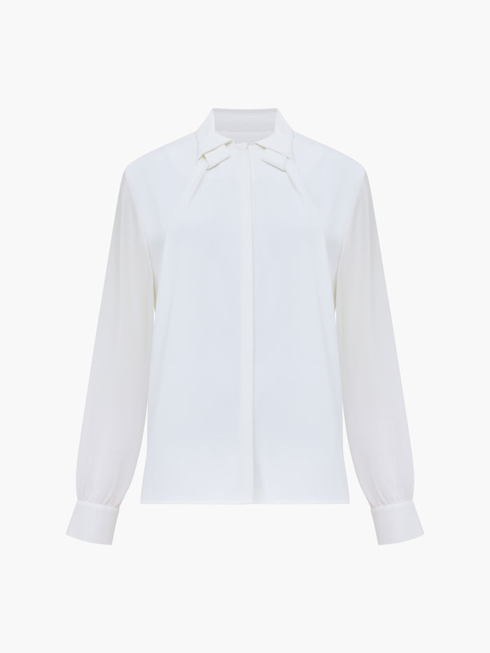 Arezzo Crepe Collar Detail Shirt