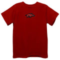 Arkansas Razorbacks Embroidered Red Short Sleeve Boy T-Shirt