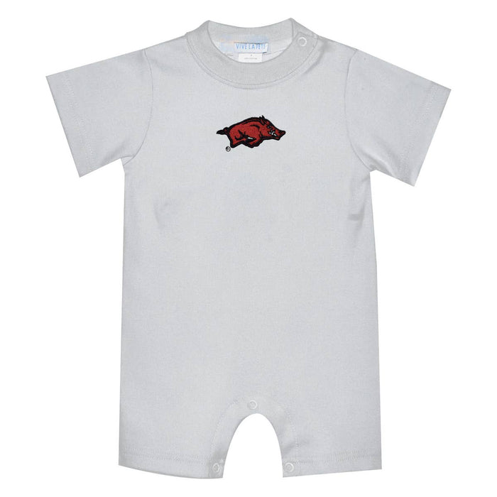 Arkansas Razorbacks Embroidered Short Sleeve Romper