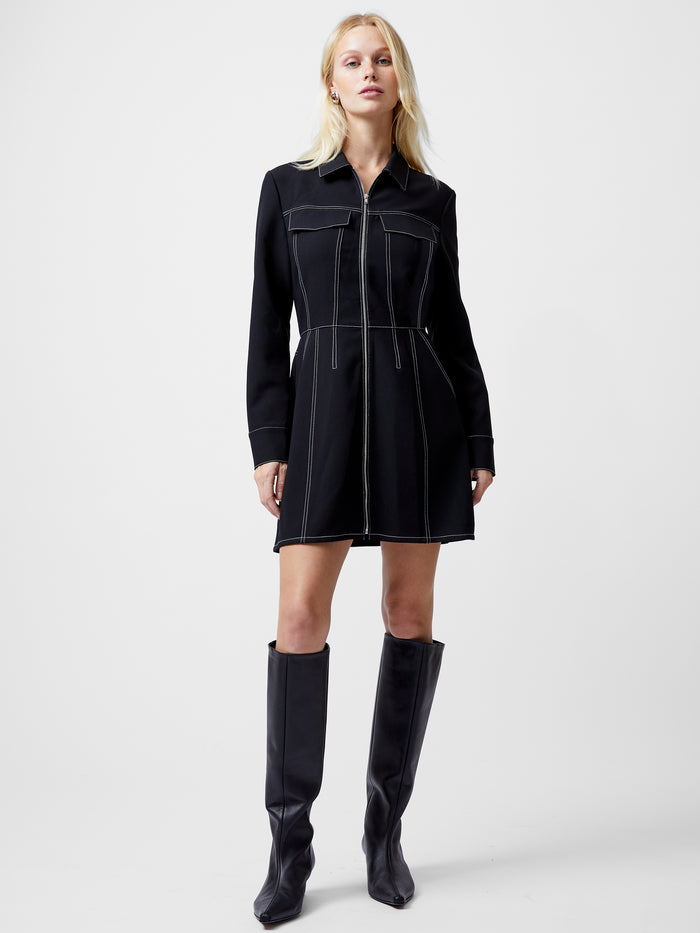Azra Twill Mini Dress