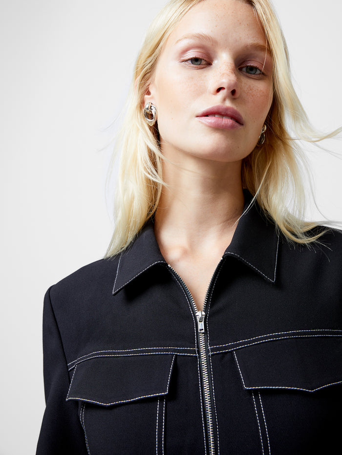 Azra Twill Mini Dress