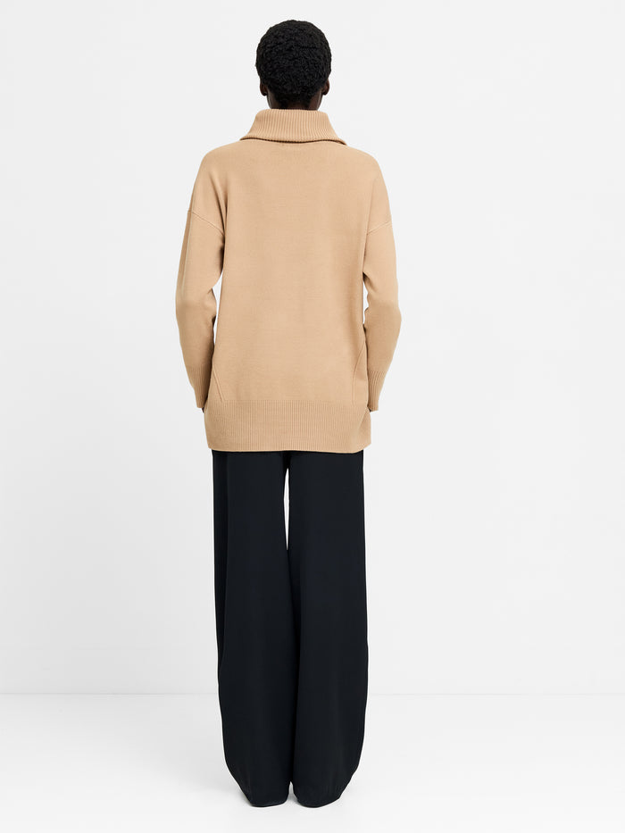Babysoft Camel Cowl Neck Jumper