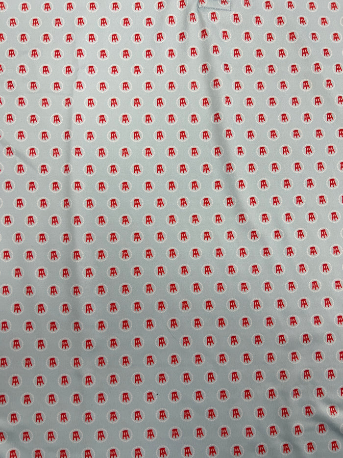 Barstool blue and red stool polo