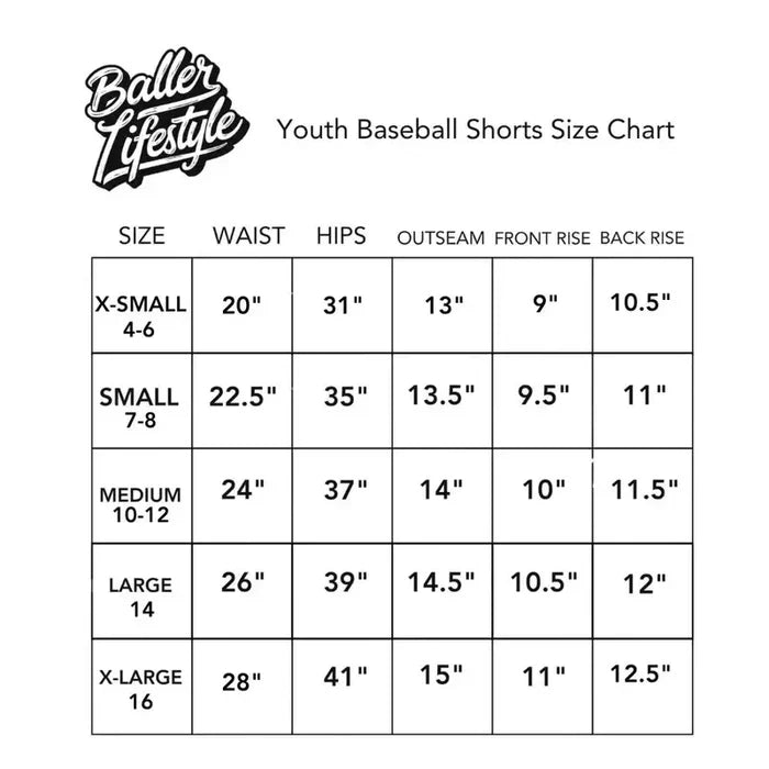 Baseball Ice Cream Drip Shorts pink