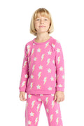 Basic Pink Lightning Pullover Girls chaserbrand