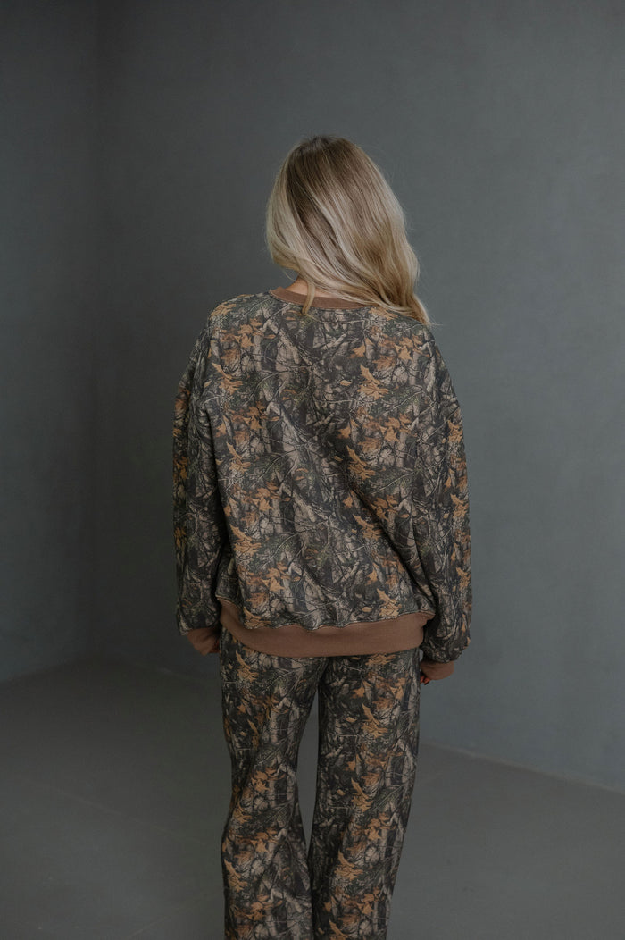 Bayou Fleece Sweatshirt-Camo