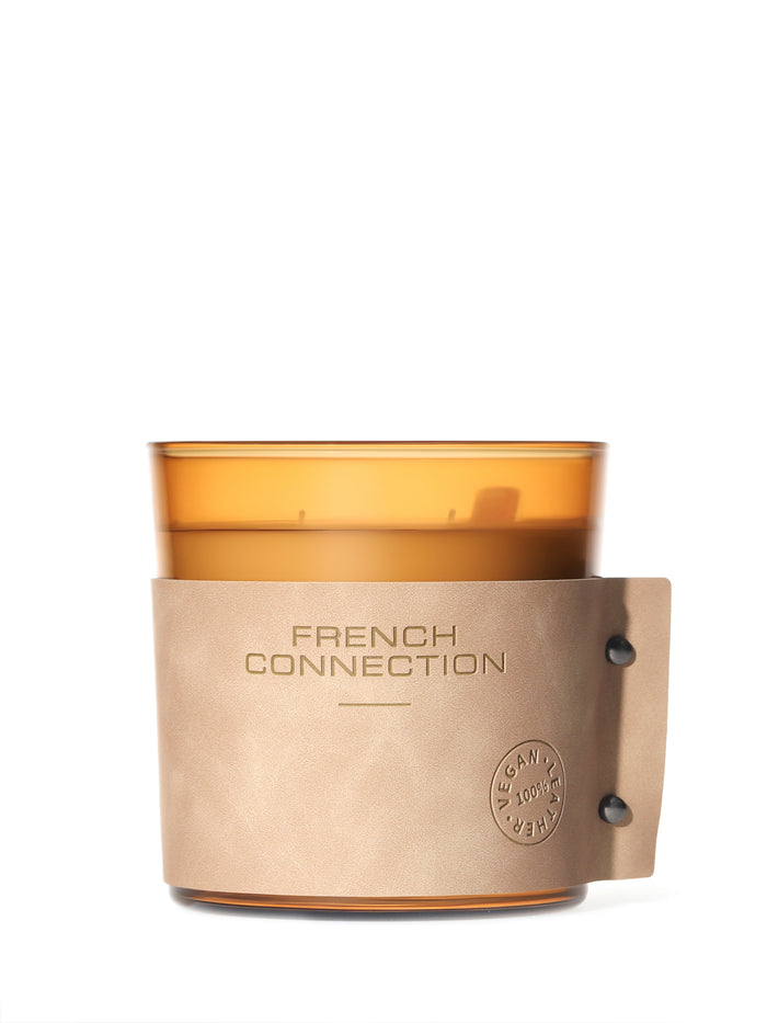 Bergamot & Amberwood Vegan Leather Candle