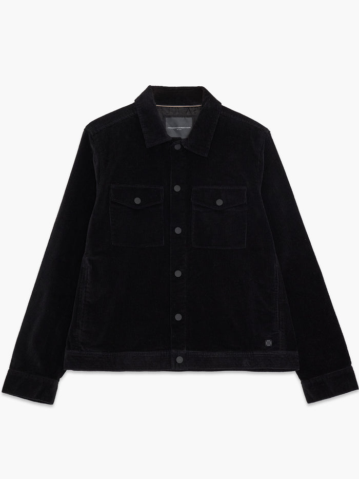 Black Corduroy Utility Jacket