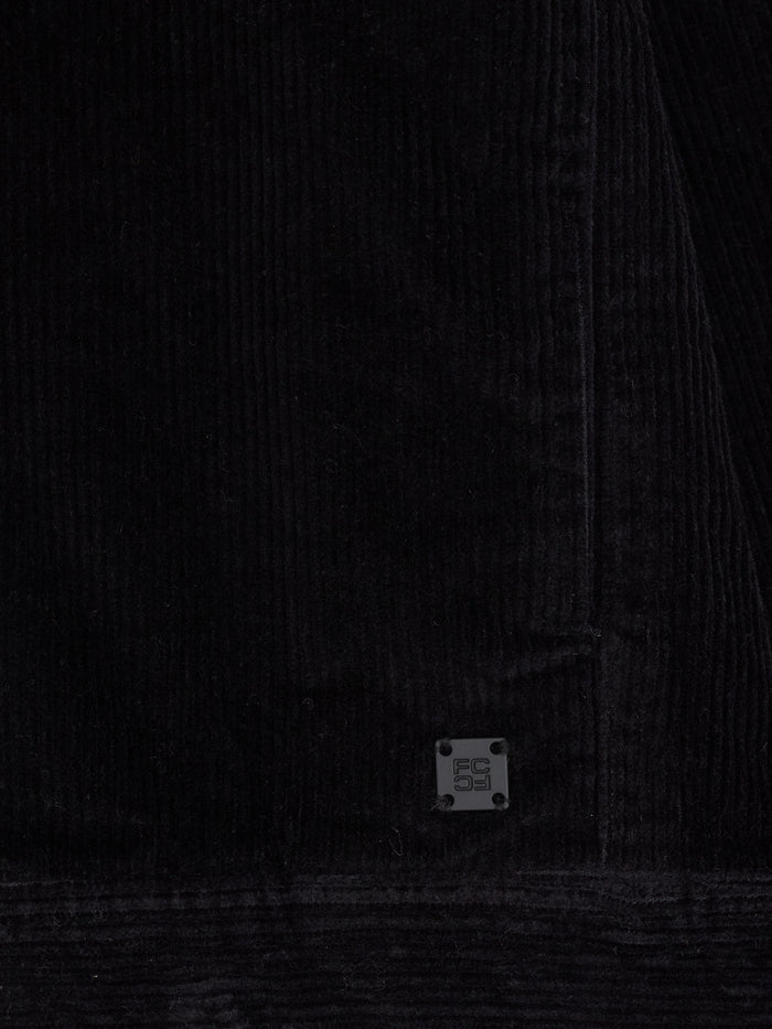 Black Corduroy Utility Jacket