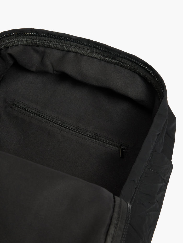 Black Crinkle Backpack