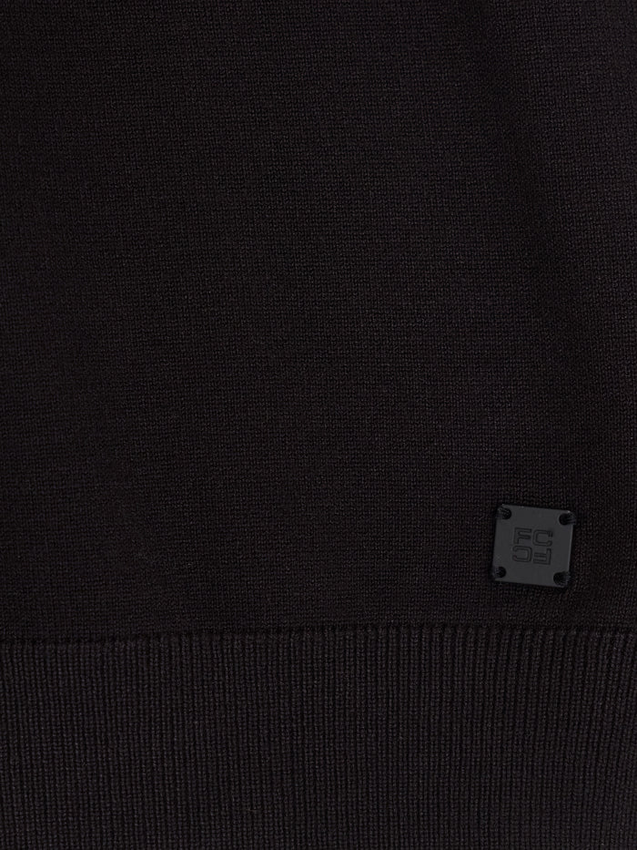 Black Luxe Fine Knit T-Shirt