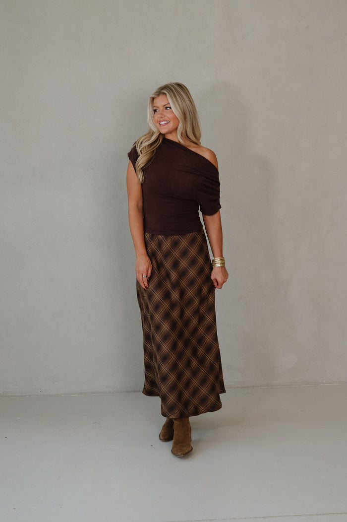 Blaze Midi Skirt- Plaid
