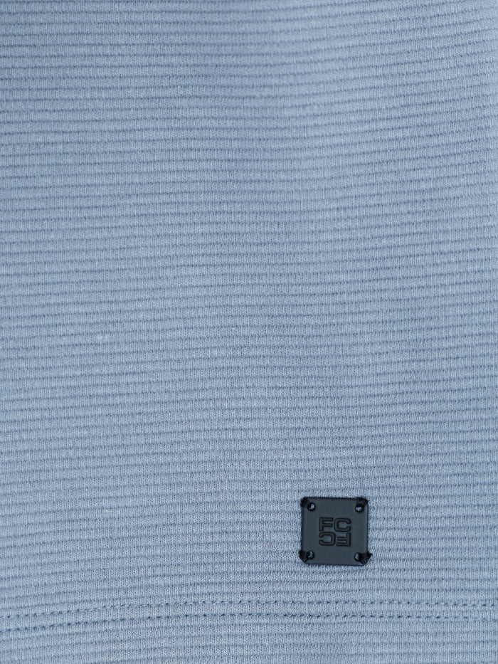 Blue Ottoman Half Zip Sweatshirt