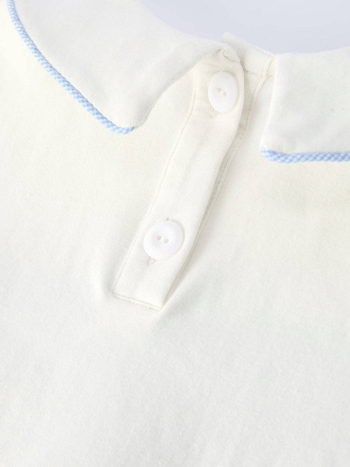 Blue Smocked Church cross Christ Bishop Christening Toddler Boys'Set