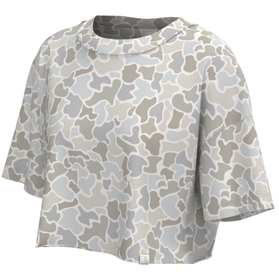 Boxy crop tee Local girl Camo