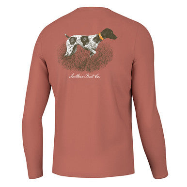 Boys' Southern Point Co. Long Sleeve Greyton T-Shirt - Chili Oil youth