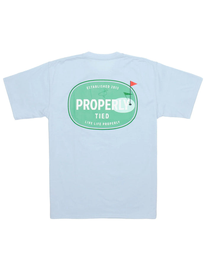 Boys The Links SS Periwinkle- properly tied