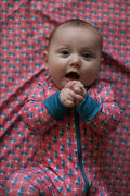 Burlebo Baby Zip Up - American Flag Print