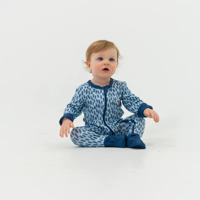 Burlebo Baby Zip Up - Bluebonnet
