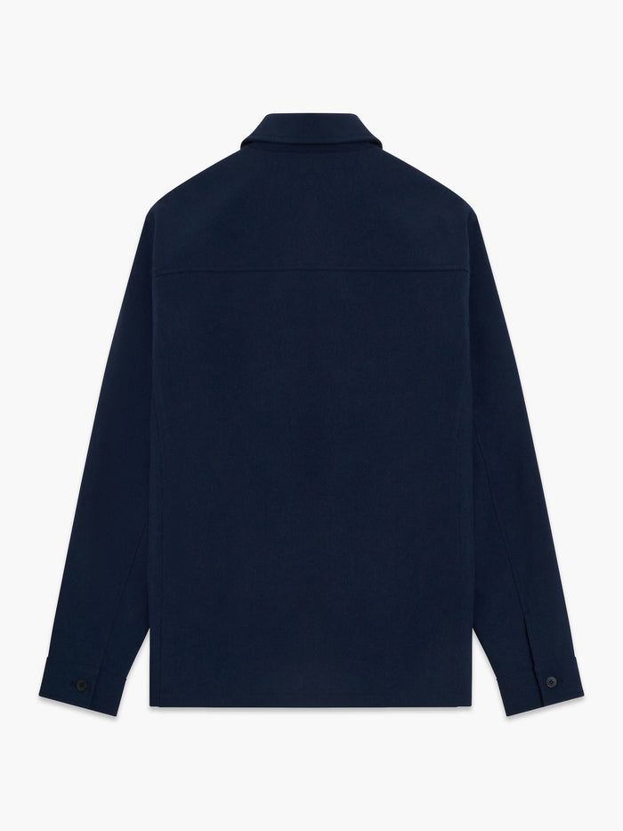 Button Through Navy Blue Utility Jacket