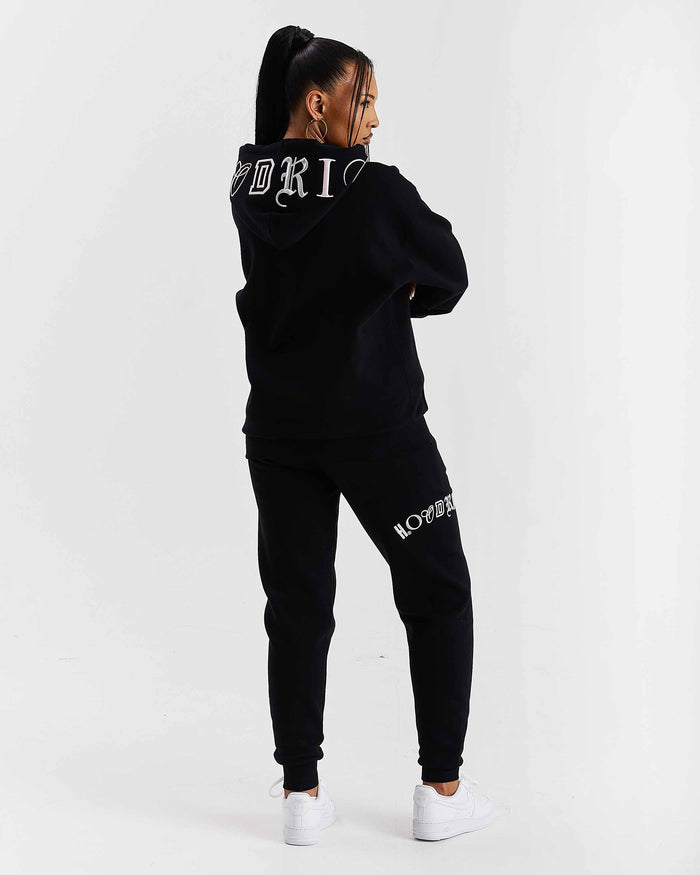 Calor Slim Joggers - Black/Pink/Silver
