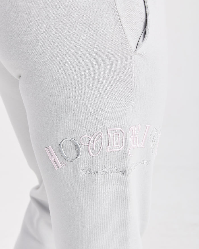 Calor Slim Joggers - Light Grey/Pink