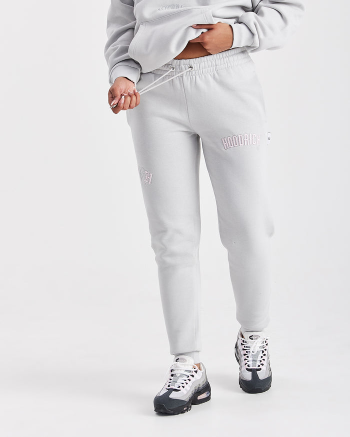 Calor Slim Joggers - Light Grey/Pink