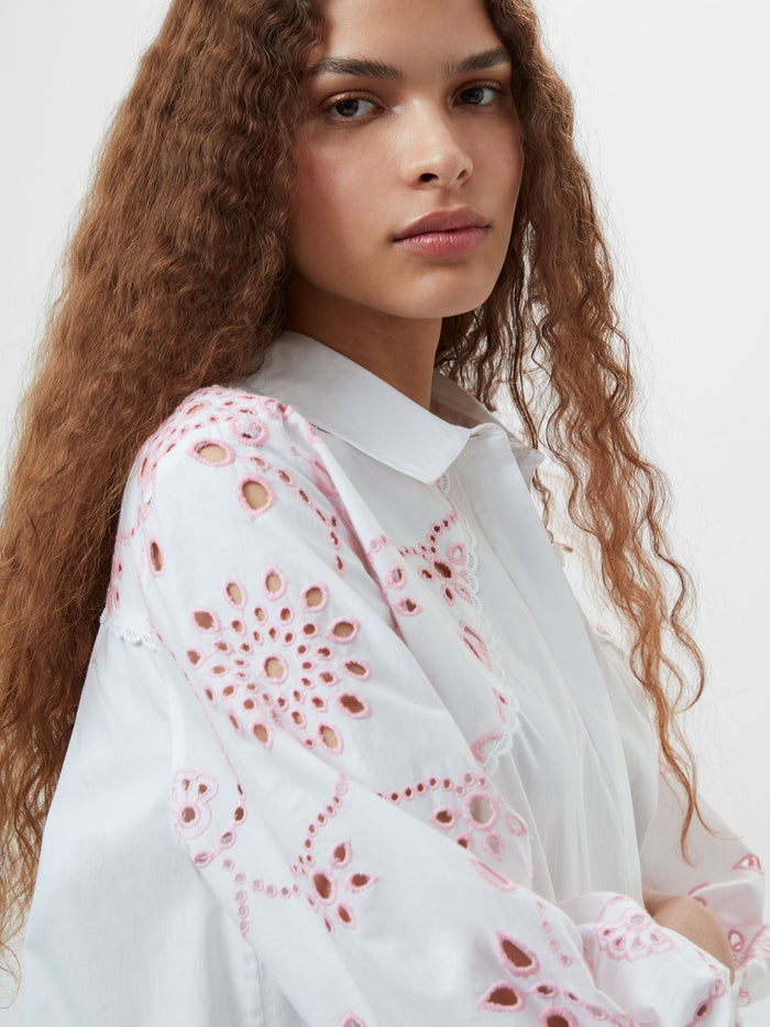 Cambria Cotton Embroidered Shirt