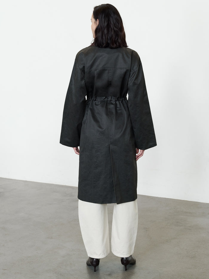 Cambridge Waxed Cotton Double Layer Parka Coat