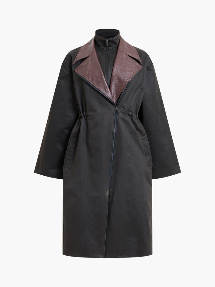 Cambridge Waxed Cotton Double Layer Parka Coat