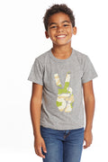 Camo Peace Boys Crew Neck Tee Boys chaserbrand