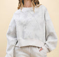 Camouflage Print Dropped Shoulders Sweatshirt