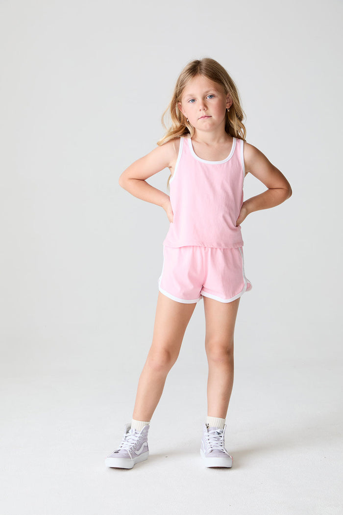 Girls Candy Pink Track Shorts chaserbrand