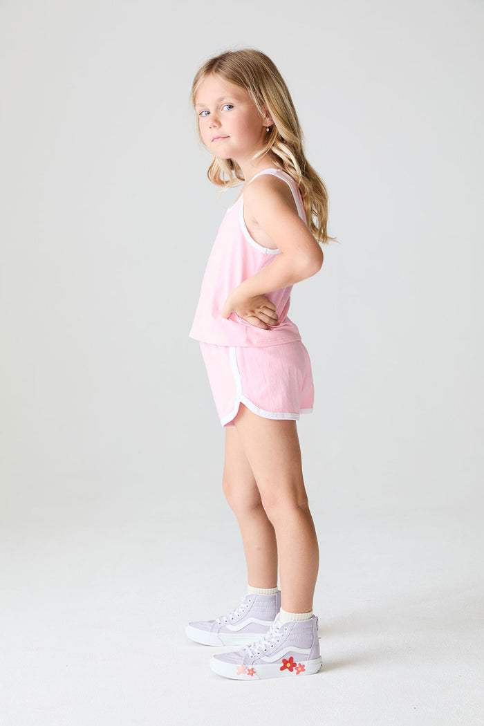 Girls Candy Pink Track Shorts chaserbrand