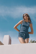 Carnaby Washed Indigo Tank Top WOMENS chaserbrand