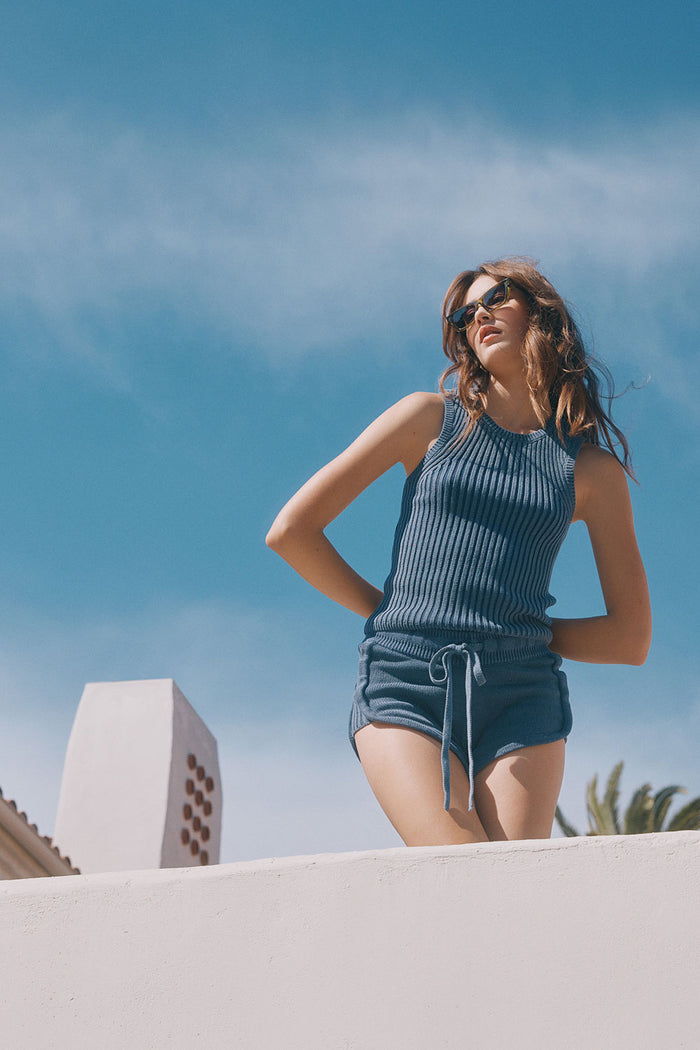 Carnaby Washed Indigo Tank Top WOMENS chaserbrand