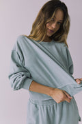 Womens Casbah Garden Sage Crop Pullover chaserbrand