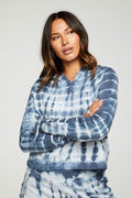 Cashmere Fleece Lace Up Sleeve Pullover Hoodie WOMENS - chaserbrand