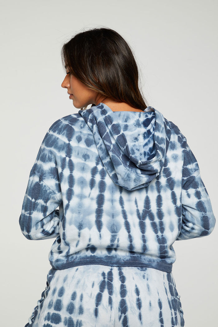 Cashmere Fleece Lace Up Sleeve Pullover Hoodie WOMENS - chaserbrand