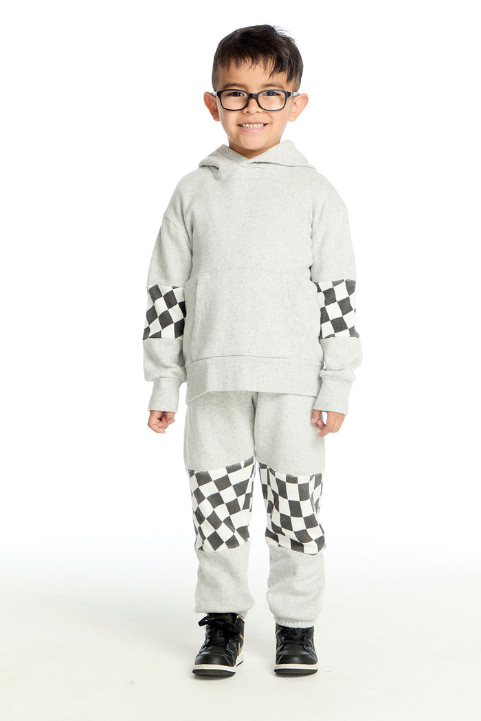 Checker Colorblock Hoodie Boys chaserbrand
