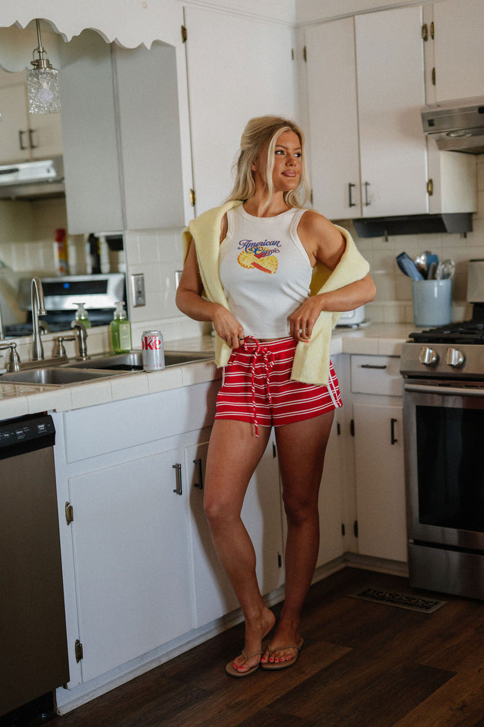Cherry Pie Tank-Ivory